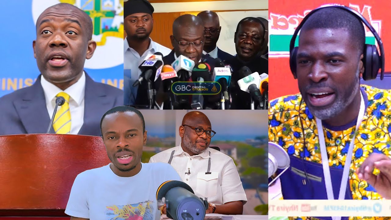 NPP'S 60th press conference - Oppong Nkrumah and his squad with Nana Jantuah on the bench😂