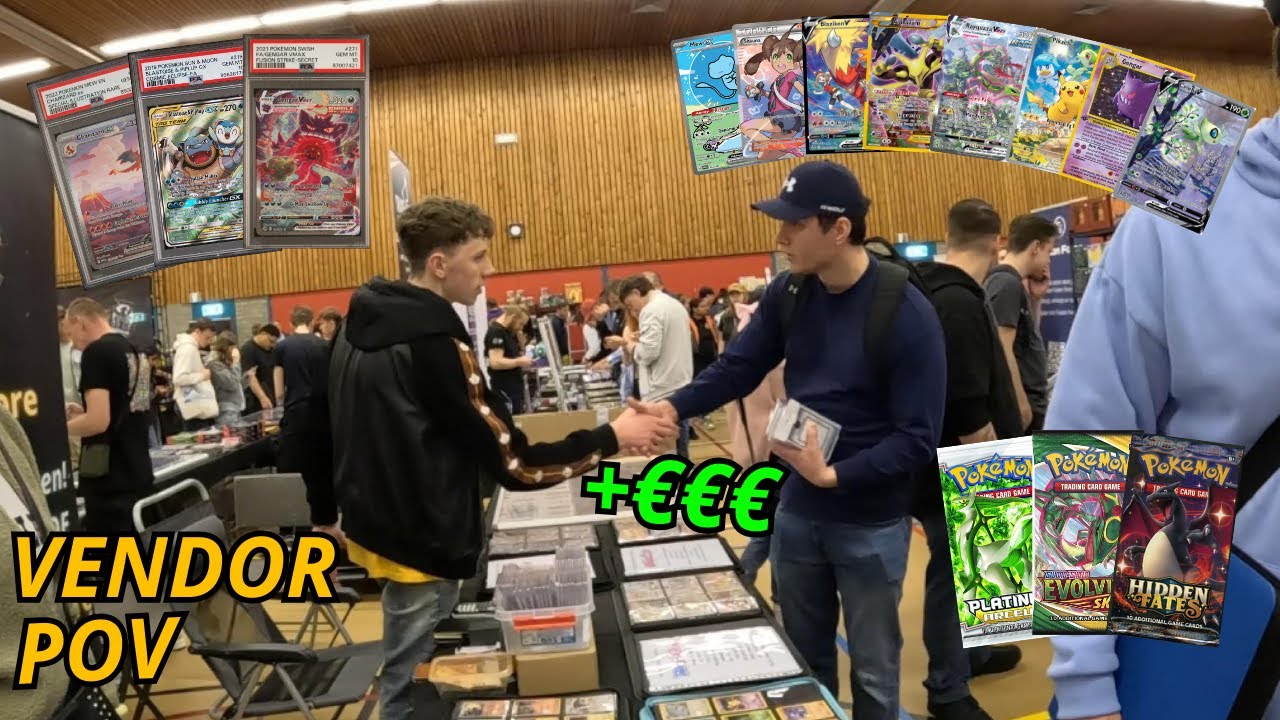 HOEVEEL TRADES KUNNEN WE DOEN op de POKEMON BEURS? | Vendor POV