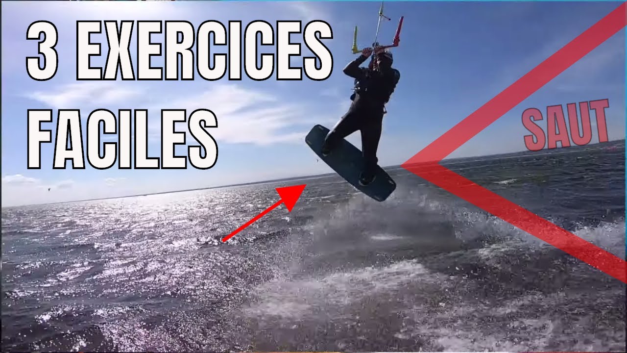 3 EXERCICES FACILES pour améliorer VOS SAUTS KITESURF _ #LAB Top TIPS ⭐