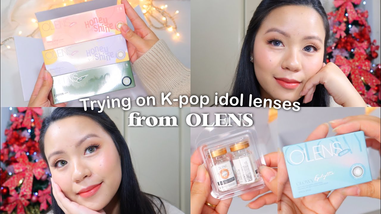 💛 Trying on k-pop idols lenses from OLENS ✨