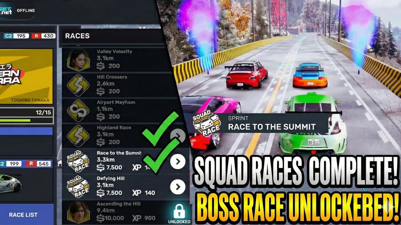 FINALLY! Boss Race Unlock Ho Gaya! 🔓 Western Sierra Squad Races Complete ✅ | CarX Street