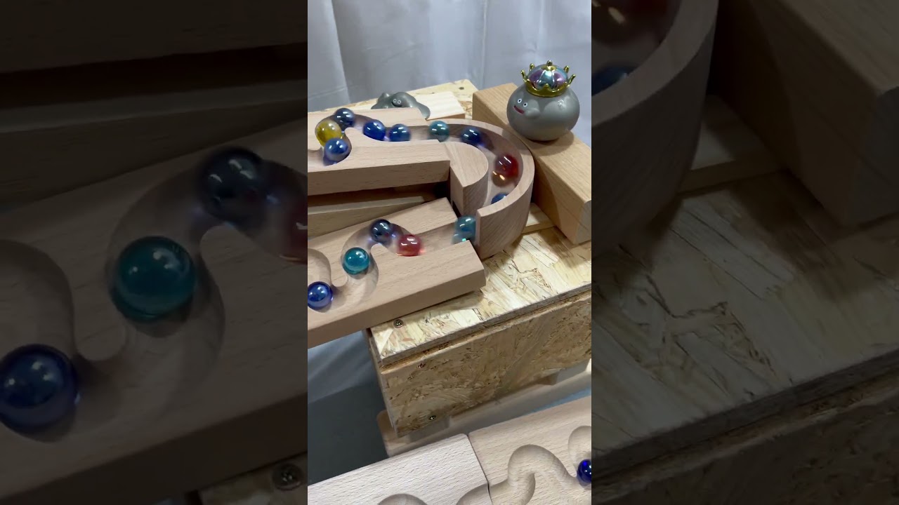 Winding Course ASMR ☆ Colorful Marble Chain Reaction ☆ HABA③ #marblerunhealing #viral