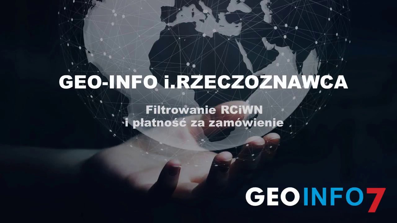 GEO INFO i Rzeczoznawca   Filtrowanie RCiWN i płatność za zamówienie