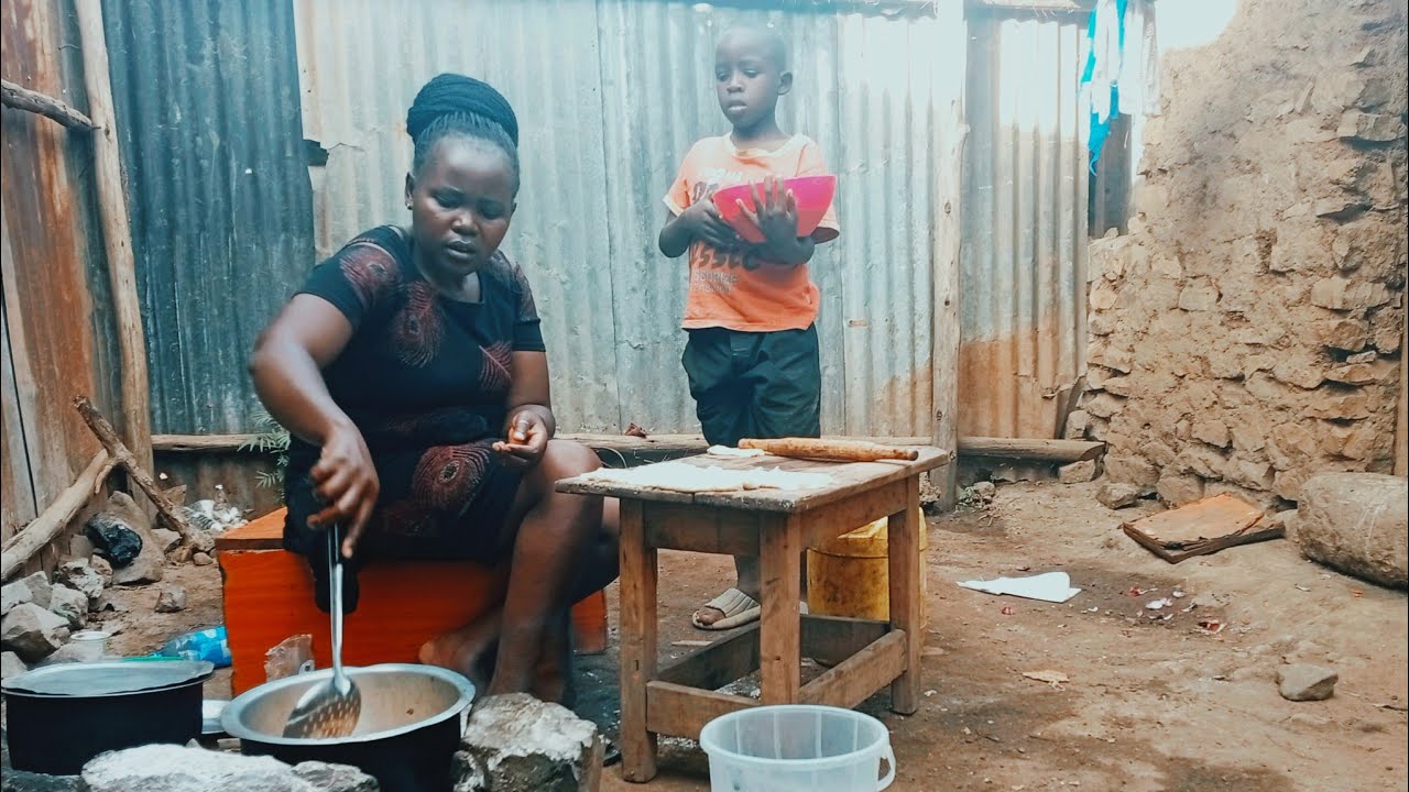 African Village life# Marinated creamy chicken 🐔🍗 with carrot 🥕 rice for dinner/ Organic food.