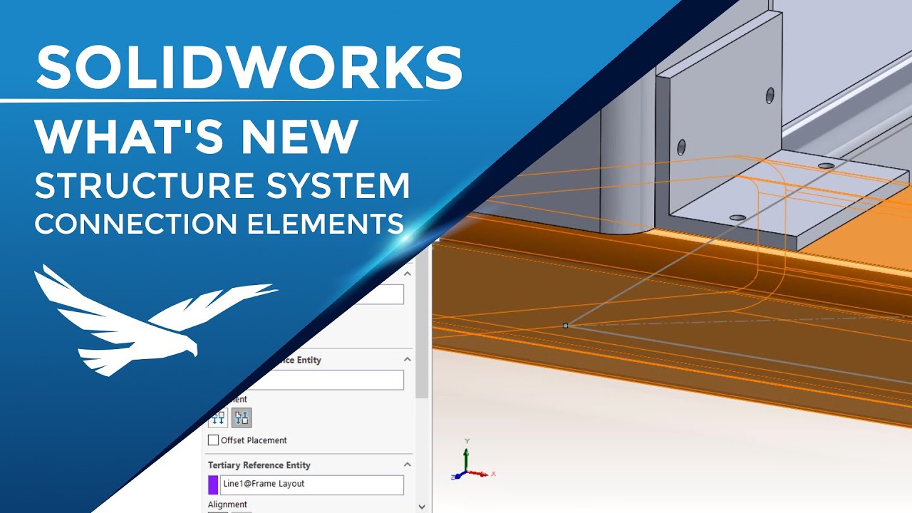 What's New SOLIDWORKS 2022 - Connection Elements for Structure Systems