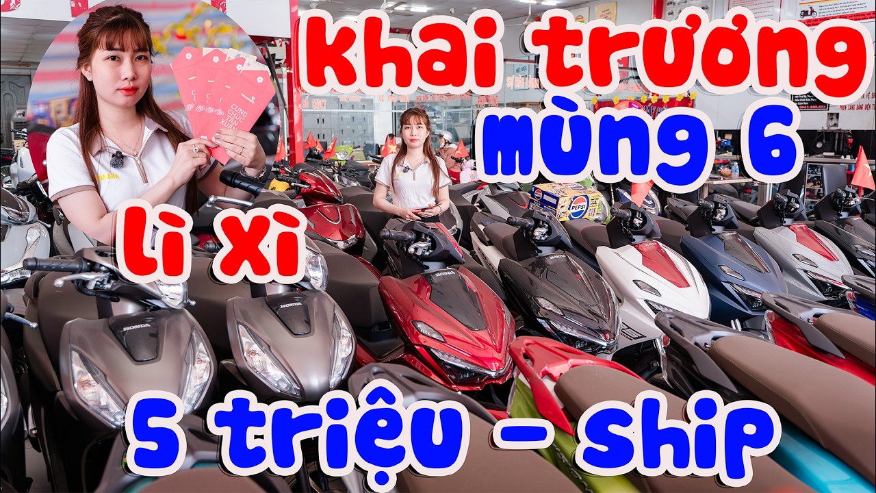 KHAI TRƯỜNG GIÁ SỐC VISION SH MODE SH 160 SH 125 AB GRANDE LEXI SỐC 5 TRIỆU XE MÁY HỮU