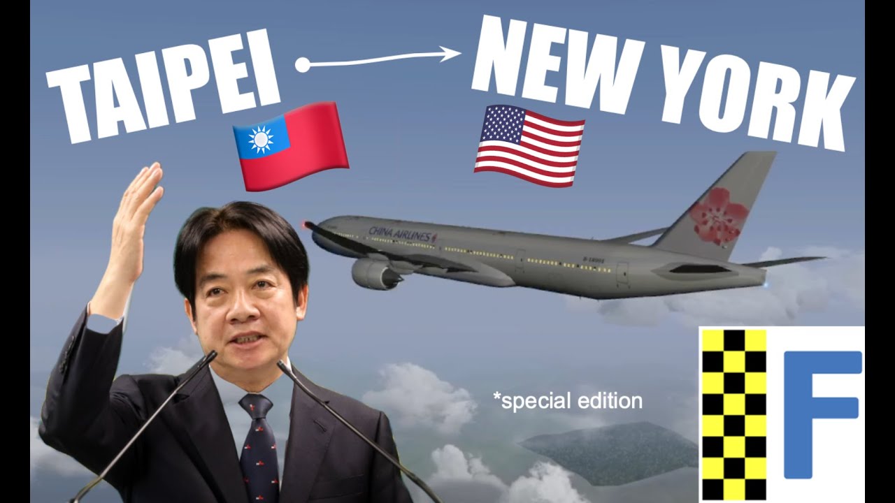 THE POLITICS OF AVIATION: Full Flight-Lapse from Taipei to New York City | China Airlines CI12