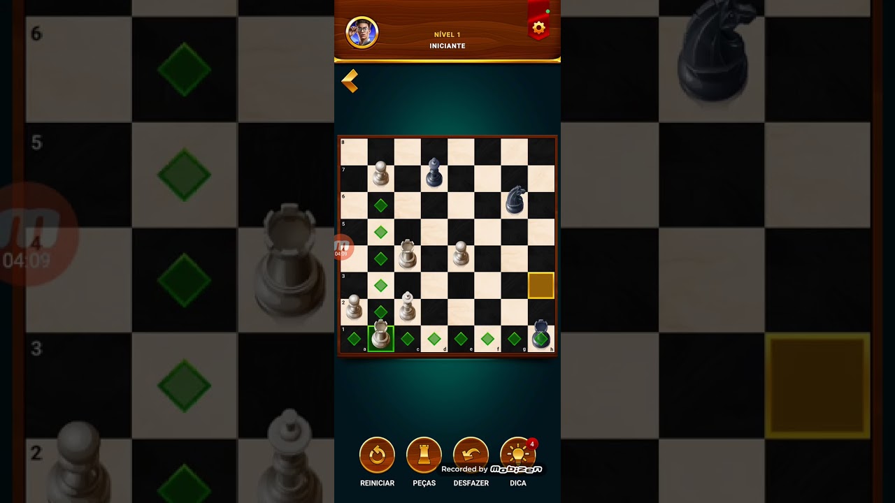 Jogo de xadrez meu professor Du 