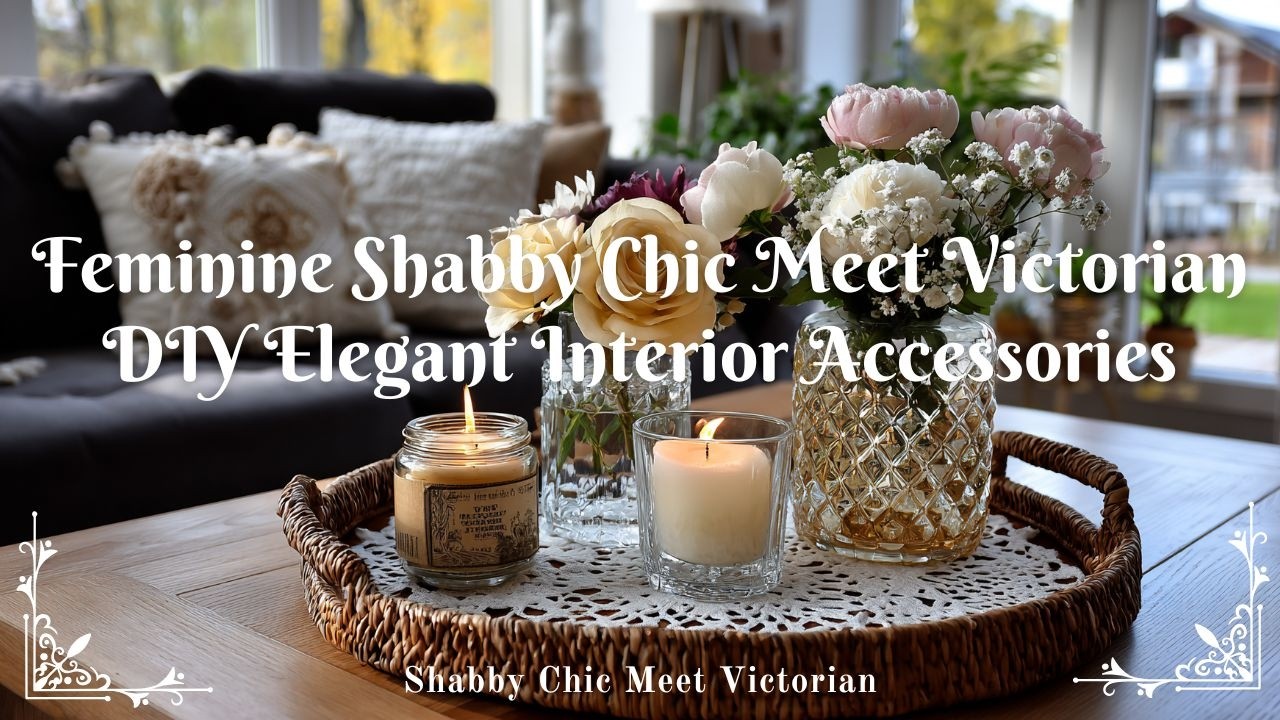 Feminine Shabby Chic Meet Victorian: DIY Elegant Interior Accessories