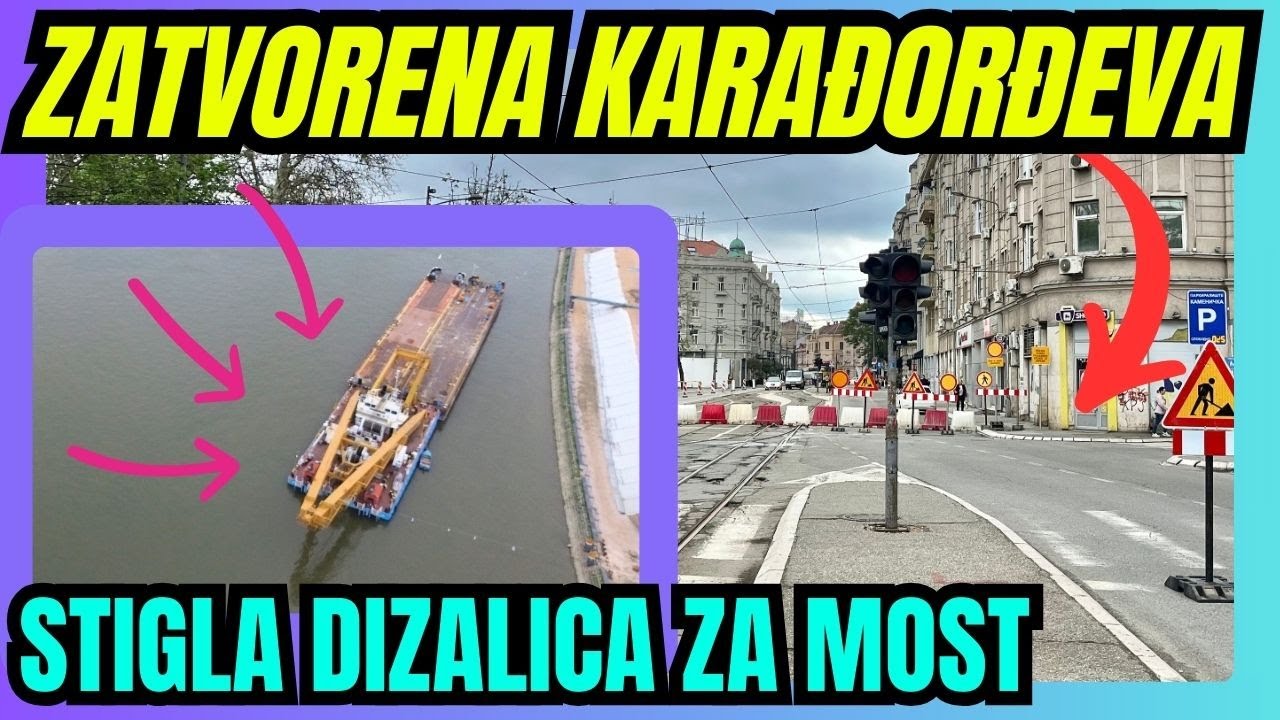 IZ BUDIMPEŠTE STIGLA DIZALICA ZA STARI SAVSKI MOST.