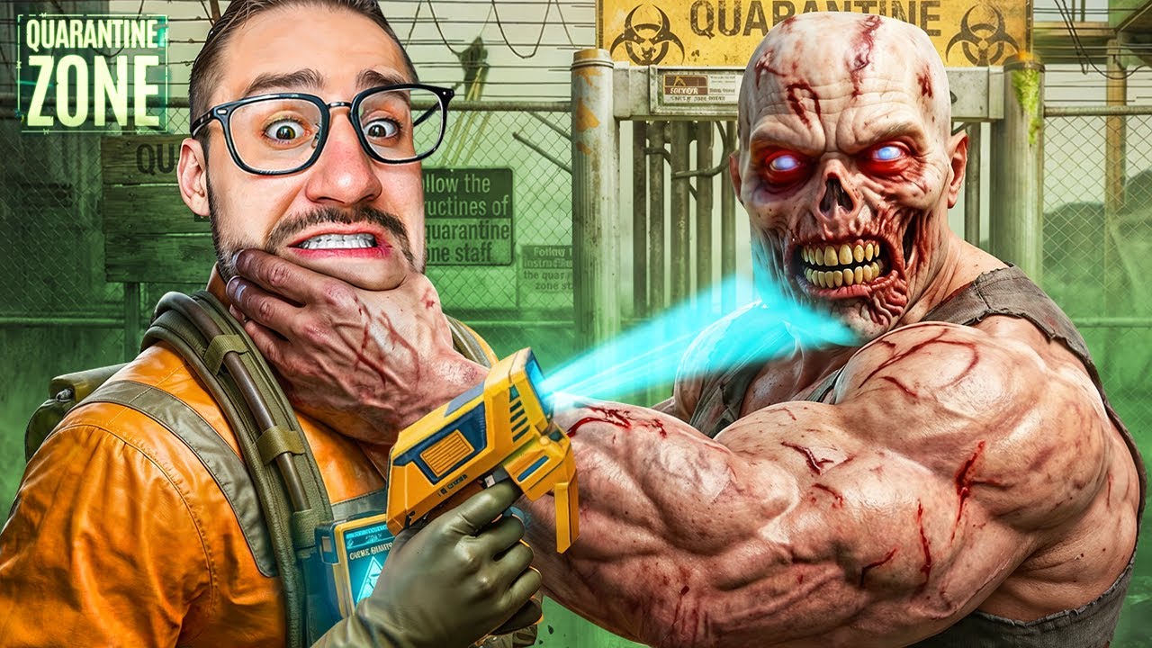 ЗОМБИ ГИГАНТ ПРИШЕЛ НА БАЗУ! БОЛЬШИЕ ПРОБЛЕМЫ В ЗОНЕ КАРАНТИНА! (QUARANTINE ZONE) #4