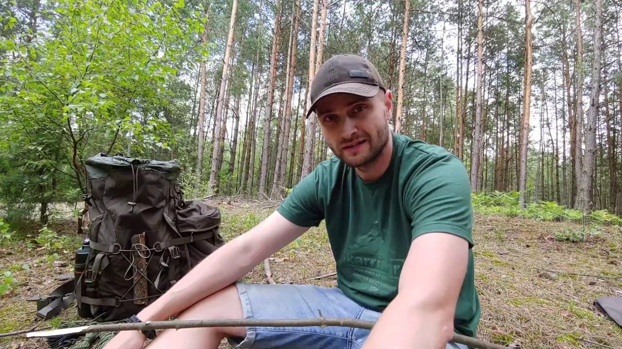 Biwak pośród drzew - noc w lesie solo