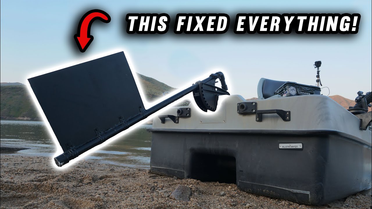 This Tiny Boat Modification is a GAMECHANGER! Pond Prowler Rudder Build/Test