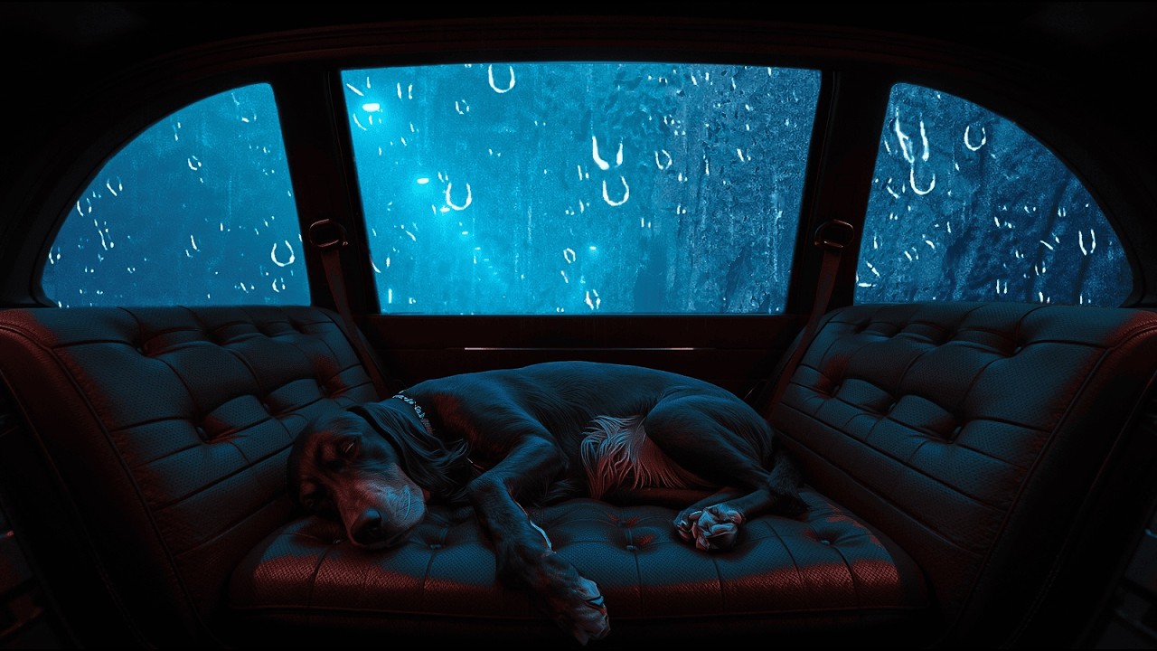 Village Rain at Midnight – Car Roof Thunder for Deep Sleep & Anxiety Relief