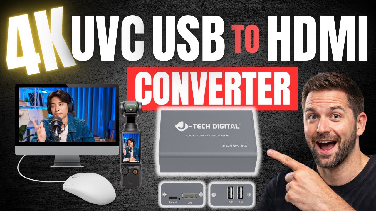 Как преобразовать USB-камеру в HDMI (адаптер UVC 4K30)