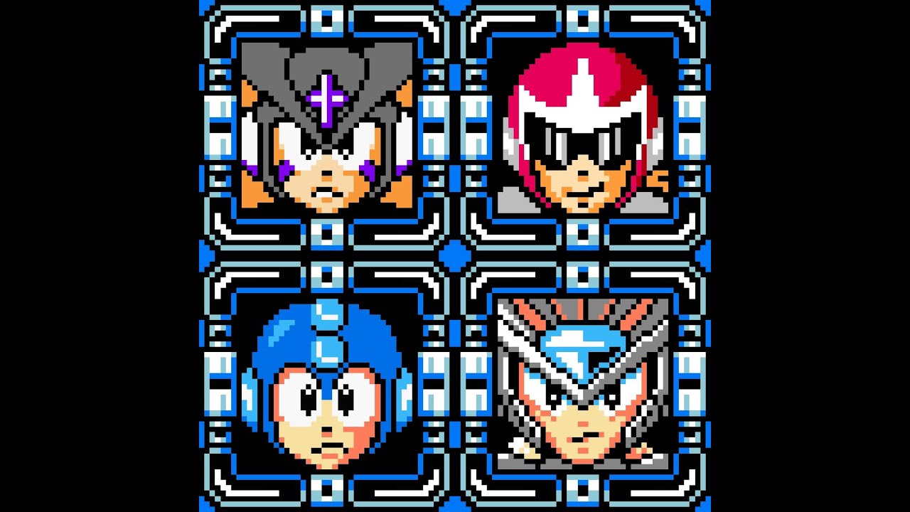 Mega Man Unlimited - Mega Man and Zero vs Proto Man and Bass (High FPS)
