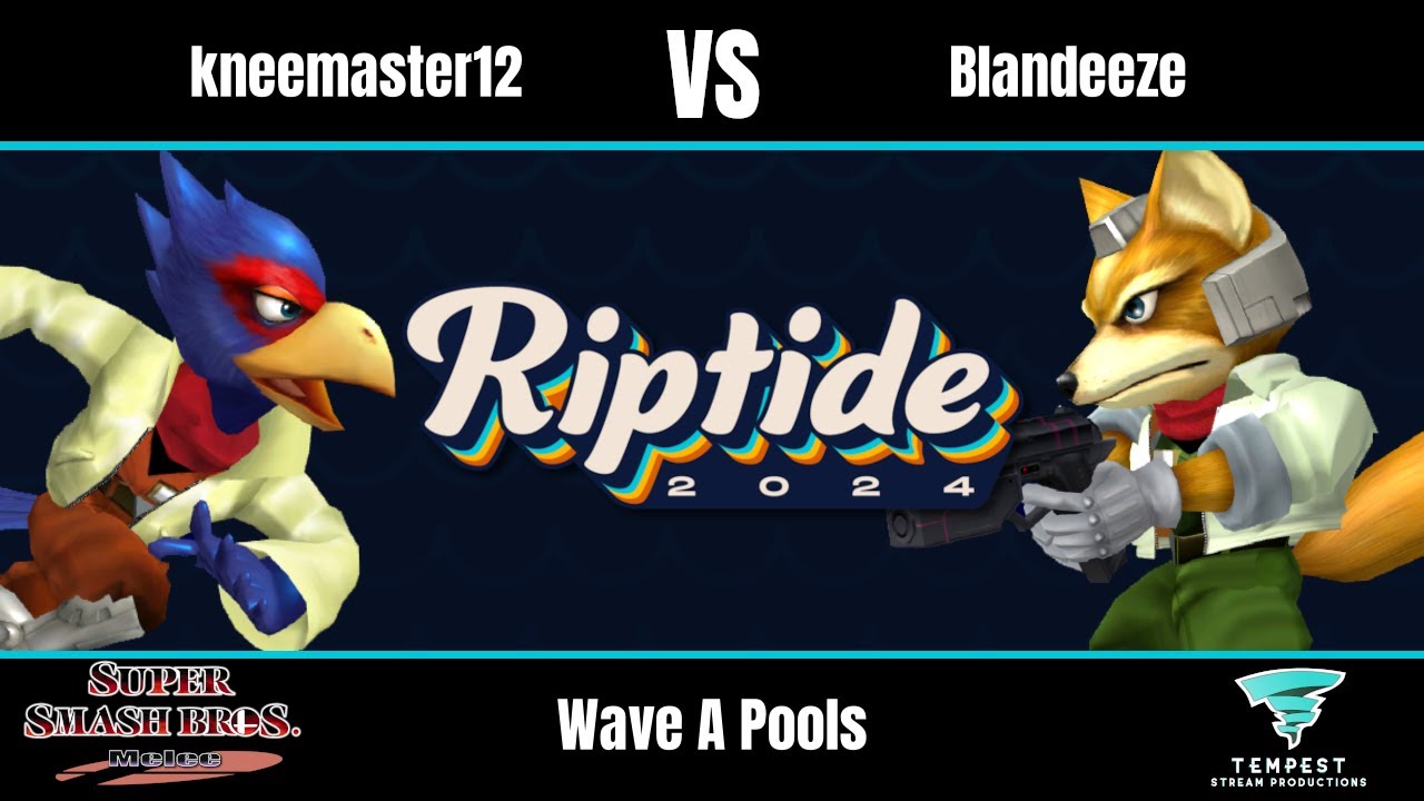 kneemaster12 (Falco) vs Blandeeze (Fox) - Melee Wave A Pools - Riptide 2024