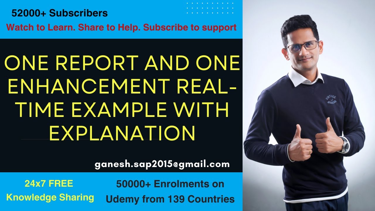 One Report and one Enhancement Real-Time example with explanation - SAP Material Management