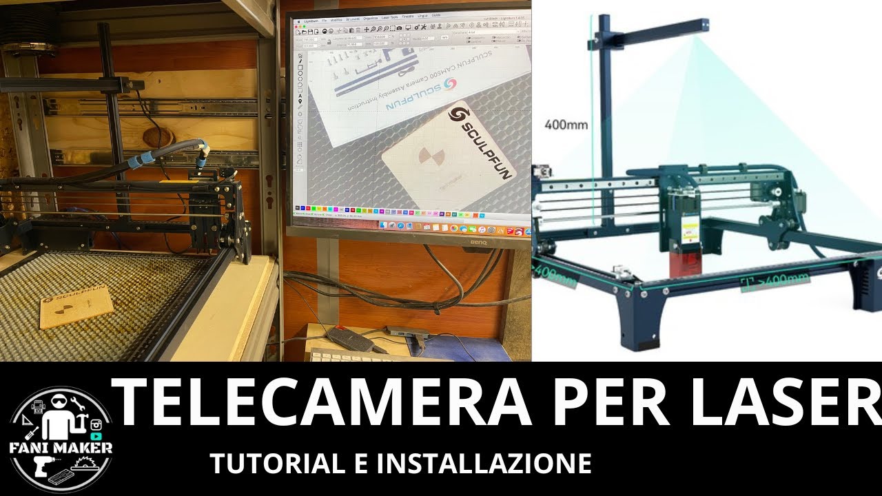 Telecamera per laser sculpfun CAM500 per Lightburn