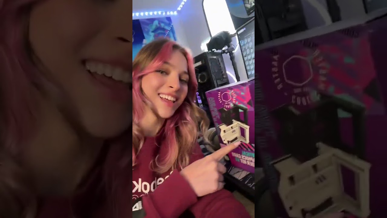 vertically mounting my gpu! - we're gettin there folks! #lindseyszn #techgirl #techgirltips