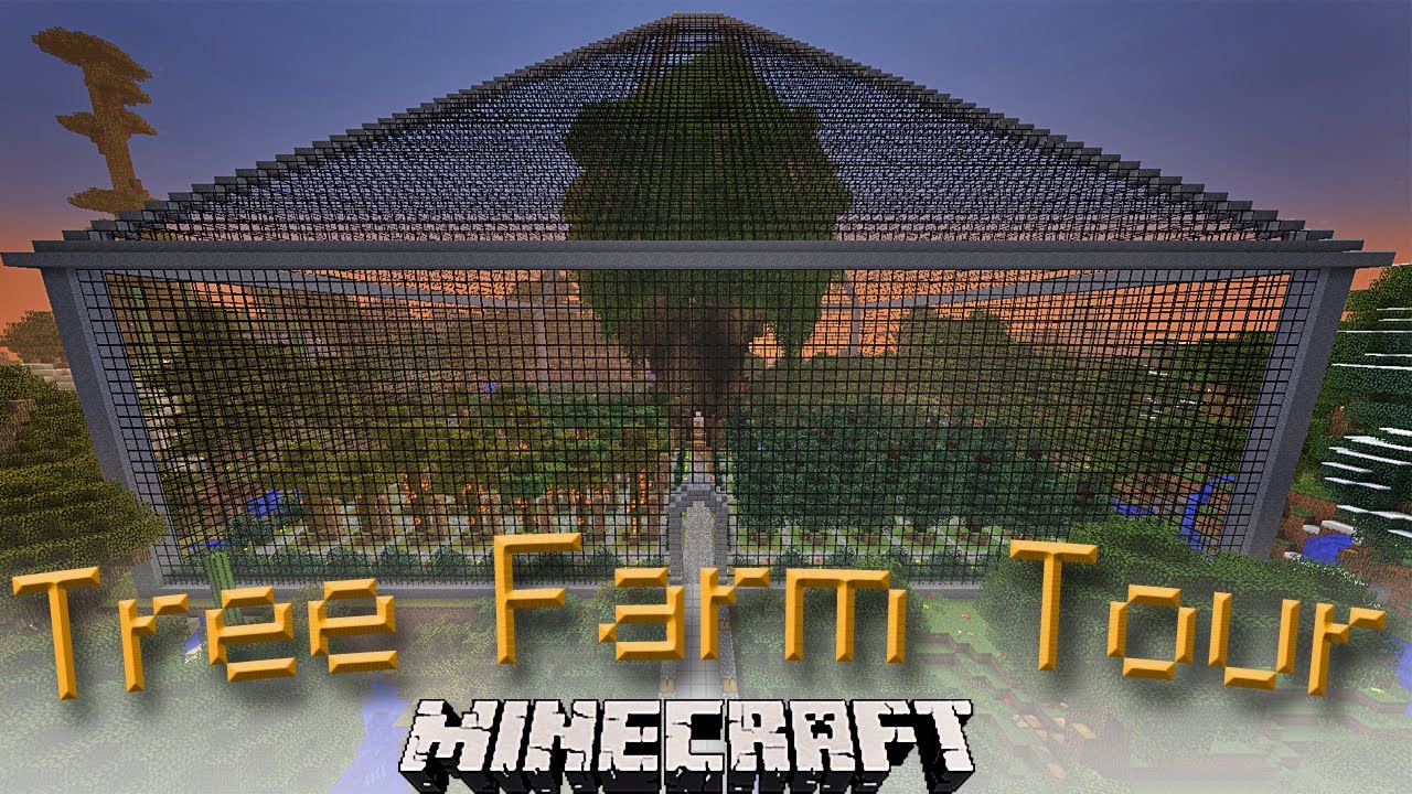 Tour of the Greatest Minecraft TreeFarm and TreeHouse Ever Built