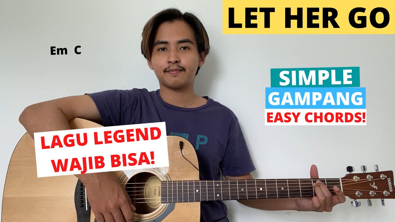 CHORD SIMPLE GAMPANG (Let Her Go - Passenger) (Tutorial Gitar) Easy Guitar Chords!
