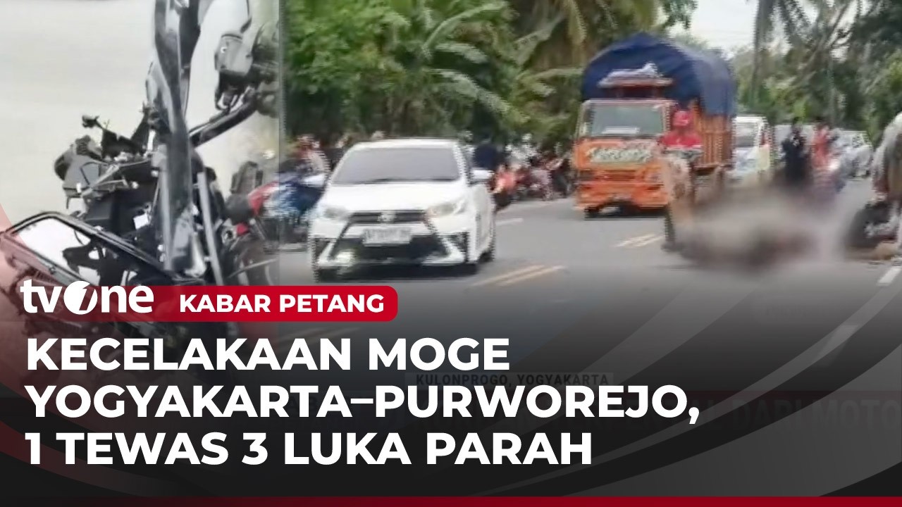 Kecelakaan Maut Rombongan Moge Menewaskan Satu Orang, Korban Terpental! | Kabar Petang