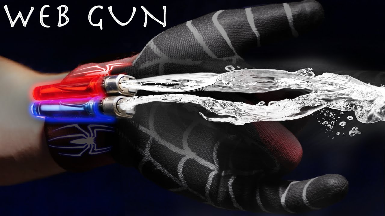 Make a SPIDER-MAN Web Shooter - $5 SHOOTS REAL NYLON WEBS!!! (SUPER SIMPLE BUILD)