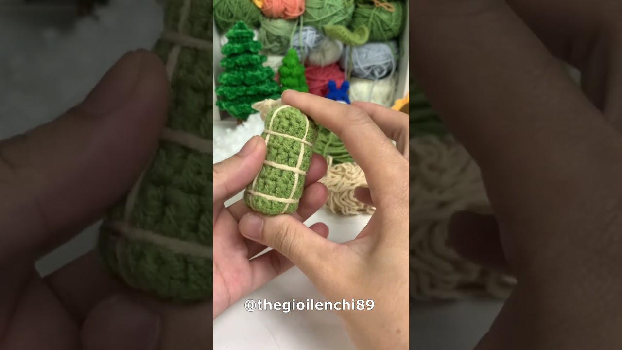 #4 - L&agrave;m b&aacute;nh t&eacute;t bằng len sợi #banhtet #crochet
