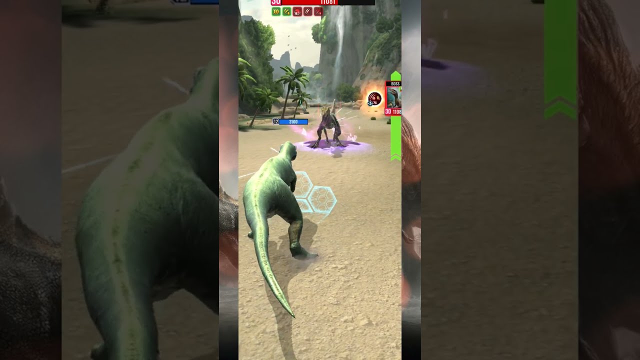 EASY EASY 🤓#REBIRTH RAPTOR BOSS 💥 HARD MODE ⚡ DEFEATED.IN #Jurassicworldalive.
