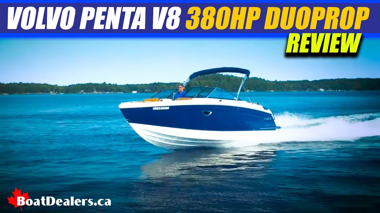 Volvo Penta V8 380HP Duoprop #boatreview #boatlife
