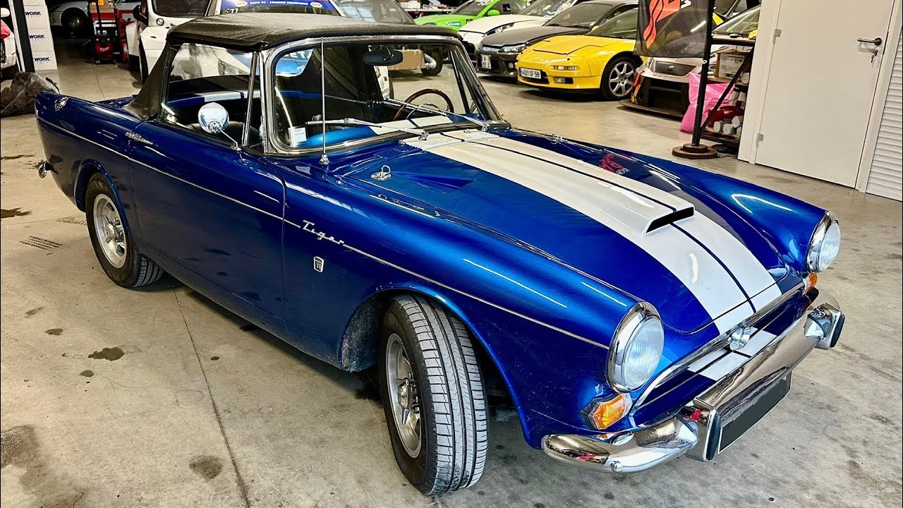 Une Sunbeam Tiger Shelby de 244 Cv se d&eacute;cha&icirc;ne sur le banc