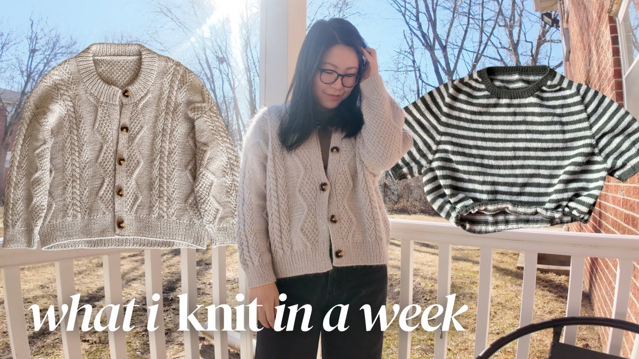Baguette Jacket FO! Finally! 🧶 Knit Vlog