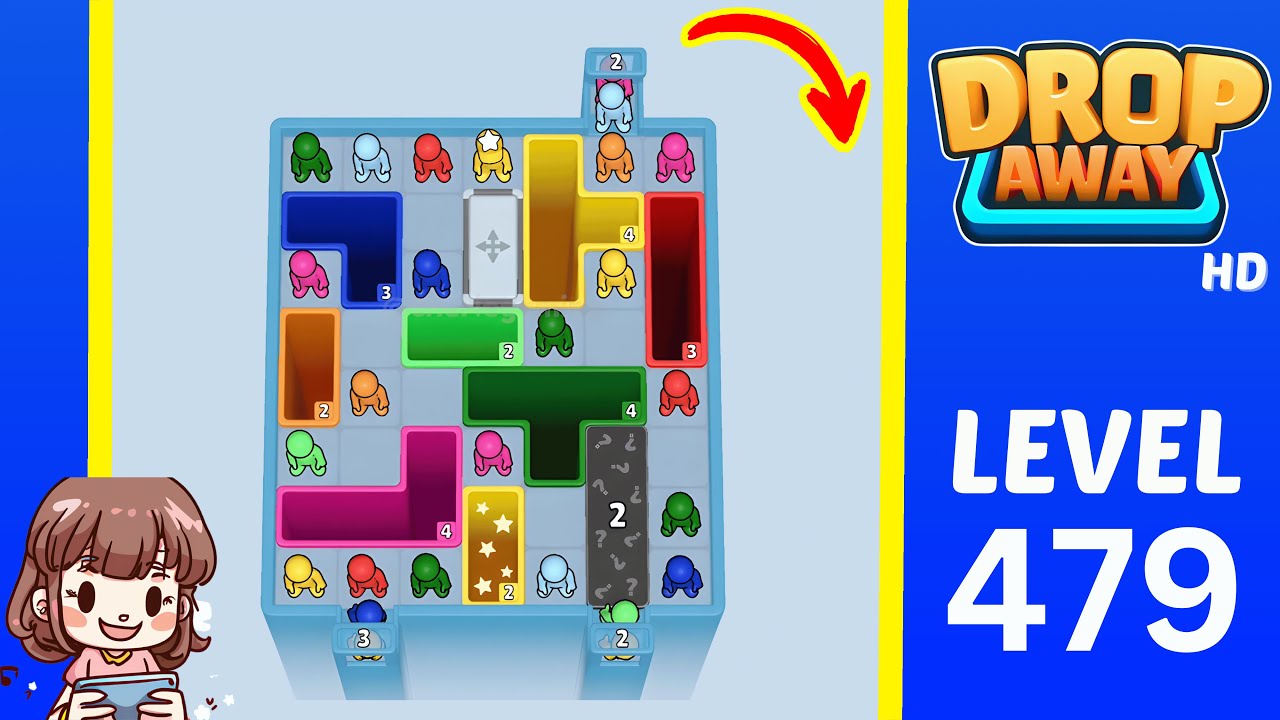 Drop Away Level 479 Solution Walkthrough