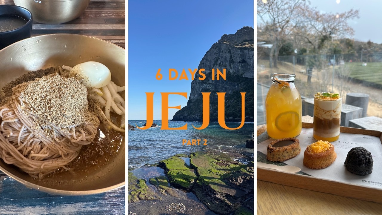 6 Days in Jeju (Part 2) | Cafés, Bakeries & Market Food Crawl