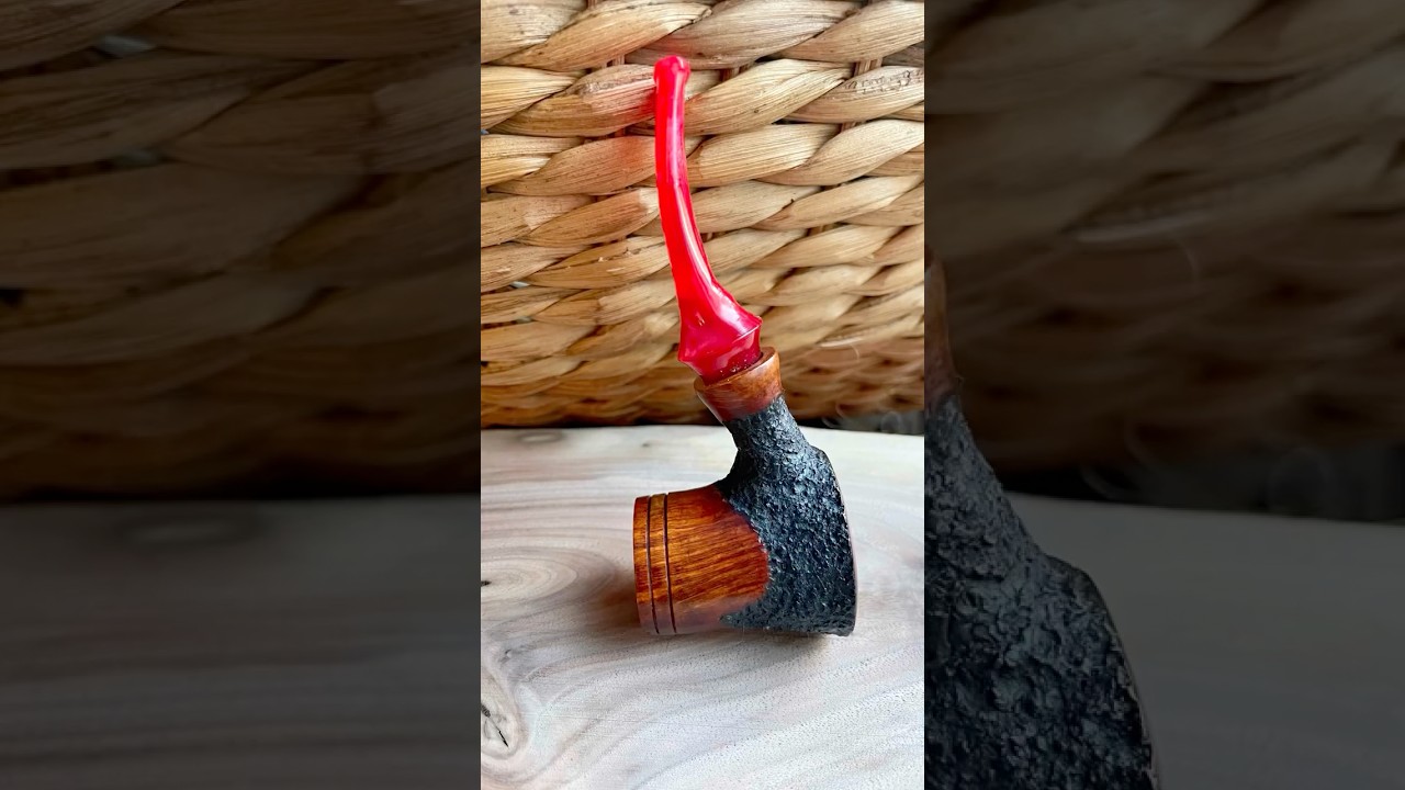 Volcano Pipe &ndash; Final Reveal #woodworking#pipemaking #briarpipe #artisanpipe #beardwright