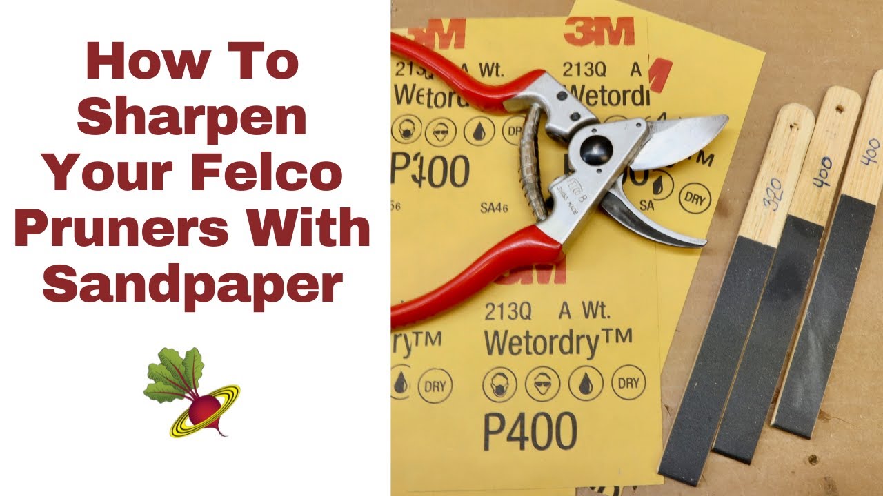 How To Sharpen Felco Pruners With Sandpaper