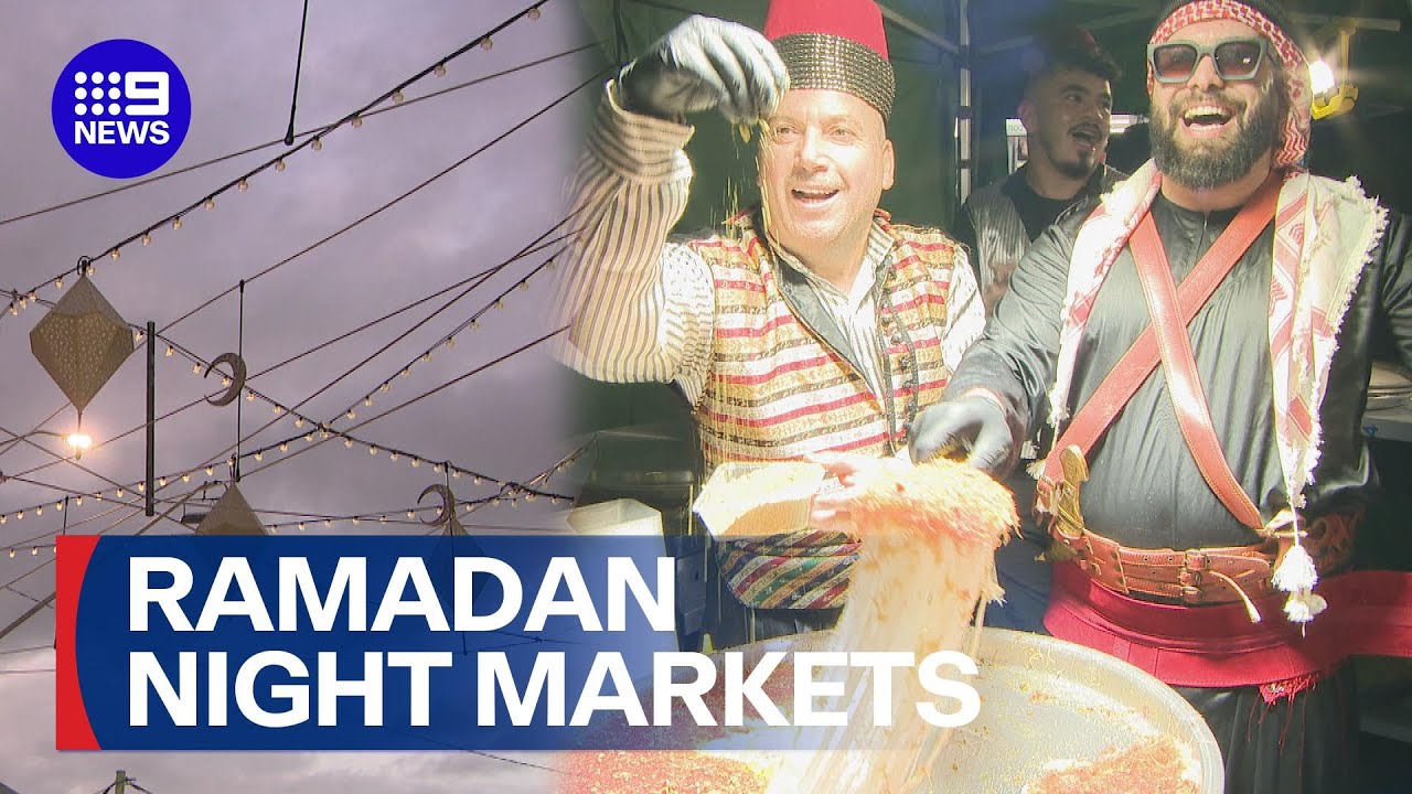 Night one of the Lakemba Ramadan festival gets underway | 9 News Australia