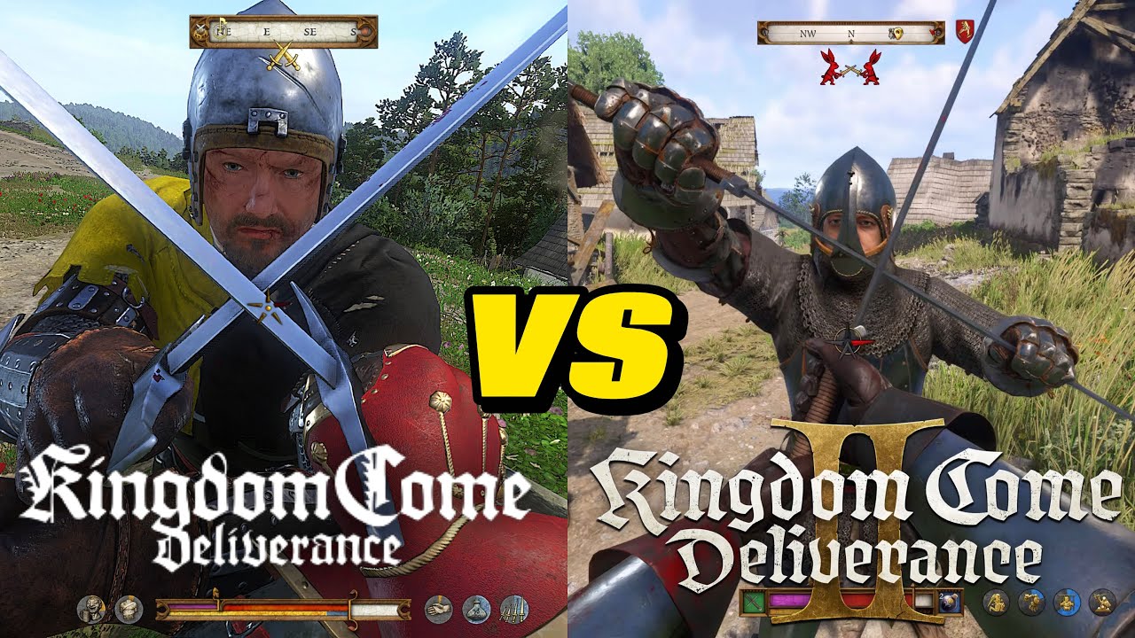 Kingdom Come Deliverance 1 & 2 Combat Comparison