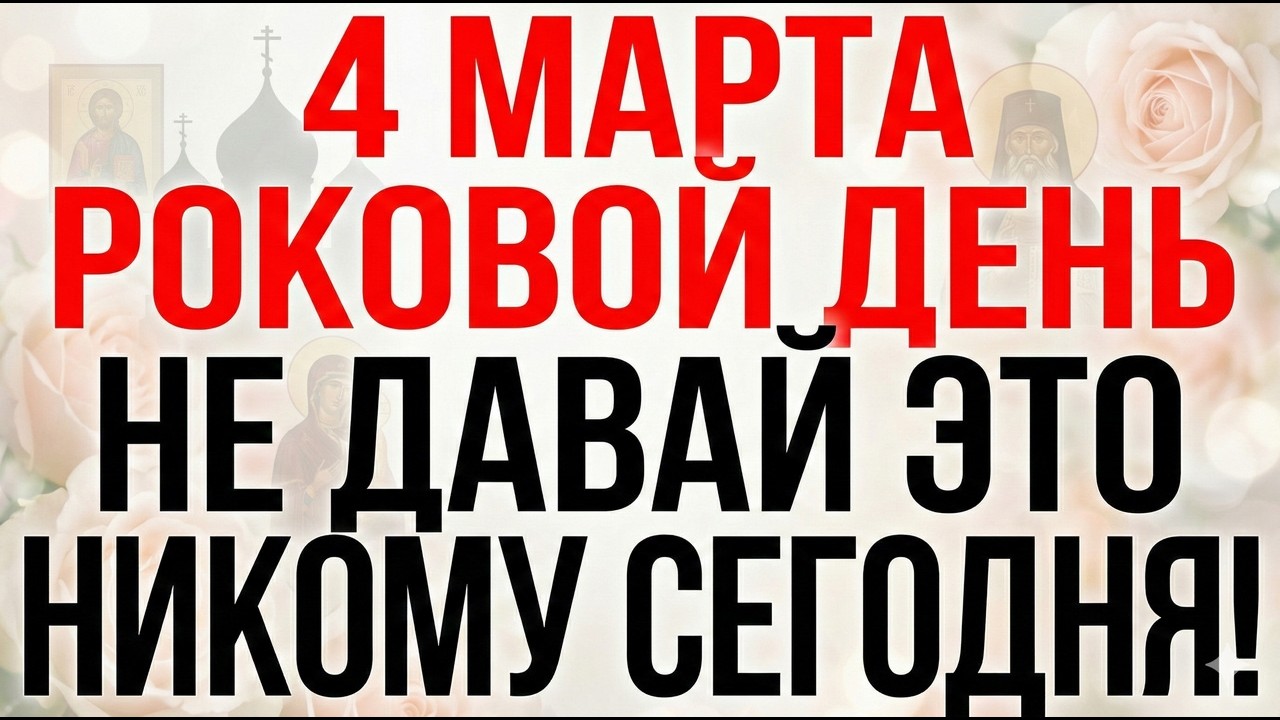 4 марта Апостол Архипп. Что нельзя делать 4 марта. Главные запреты и приметы дня