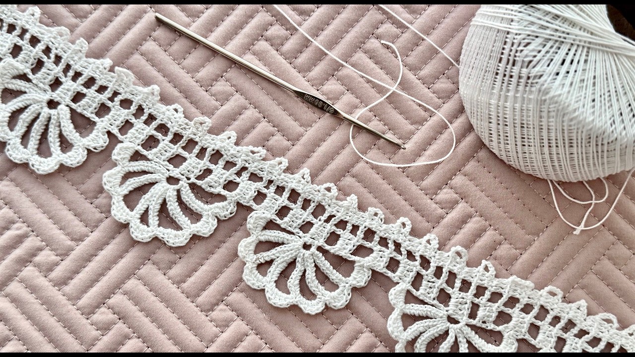 How to Crochet Scalloped Lace Trim. Beginner Friendly Tutorial.