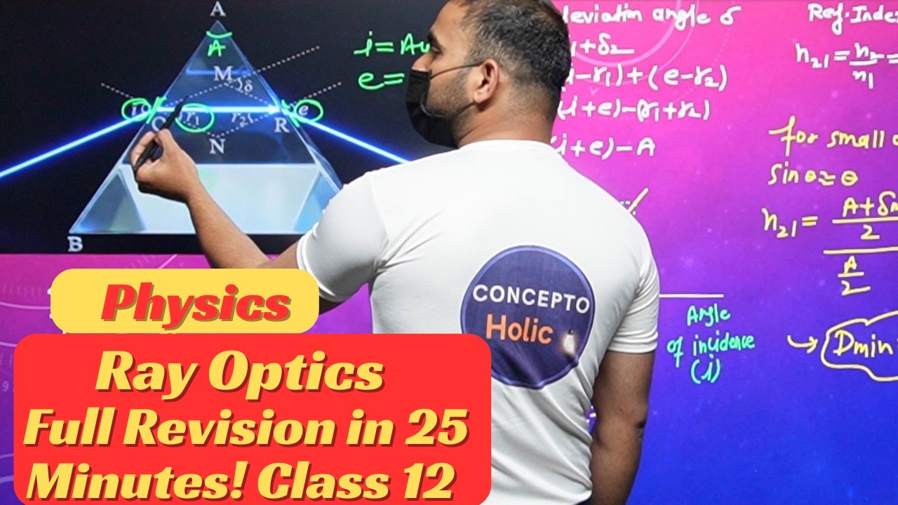 Ray Optics Full Revision in 25 Minutes! ⚡ | Class 12 Physics | Pankaj Chaudhary