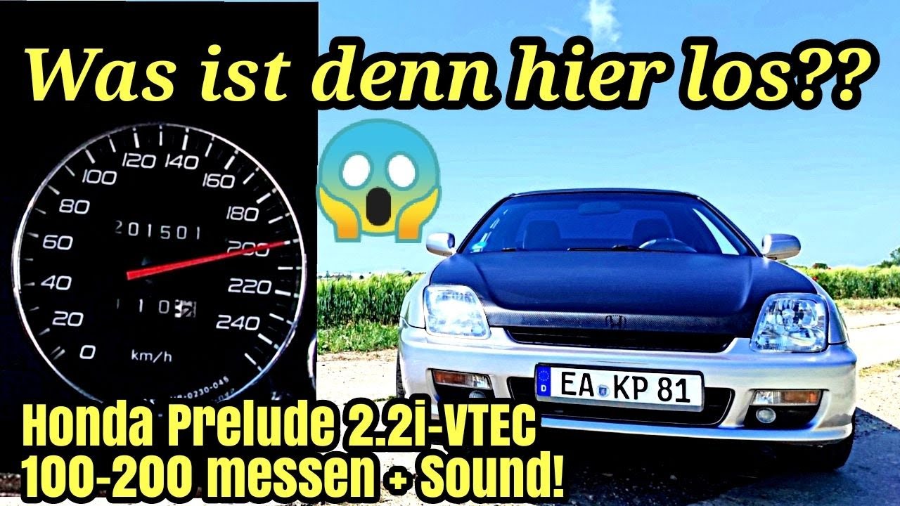 Honda Prelude 2,2 VTEC BB6 - Was ist denn hier los? | 100-200 Zeiten + Sound | Dragy GPS 2023