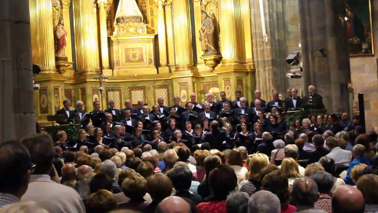 coral de bilbao en la basilica de Begoña
