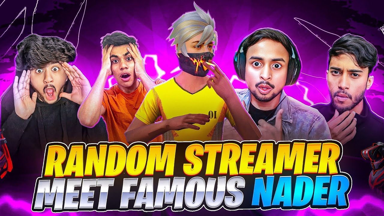 SOME RANDOM 🧑🏻‍💻 STREAMER MEET 🤯 WITH FAMOUS 🗿 NADER 💣💥 -GARENA FREE FIRE
