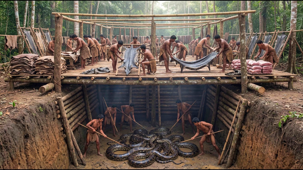 Exotic Leather Factory | How Snake Skin Is Made in the Jungle