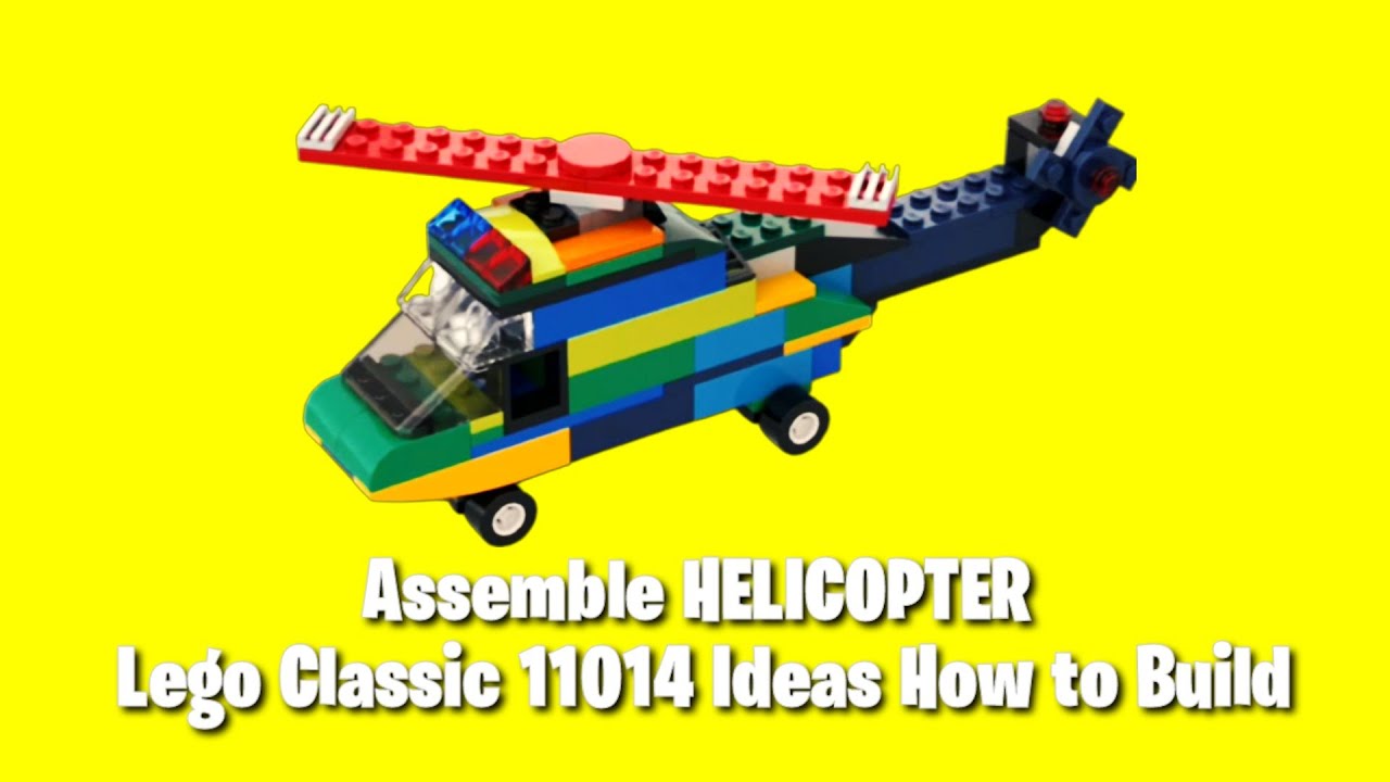 Assemble HELICOPTER Lego Classic 11014 Ideas How to Build