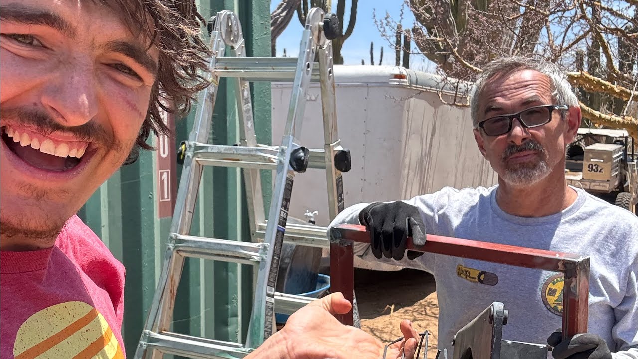 Putting a fan vent on shipping container to keep inside cool