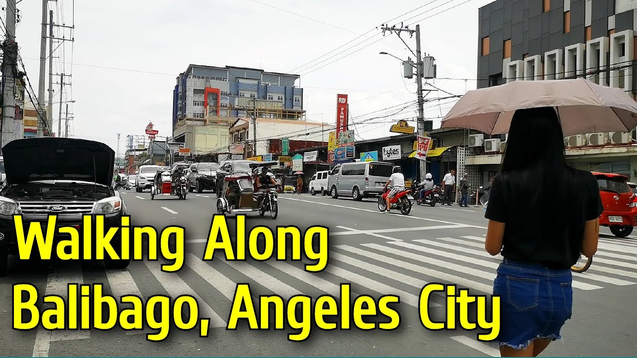 Walking Tour Along the MCARTHUR HIGHWAY in BALIBAGO ANGELES CITY | Pampanga Philippines
