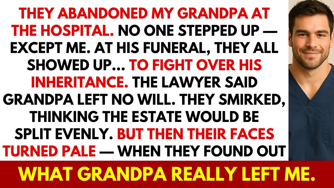 They Abandoned Grandpa In The Hospital — But Showed Up At His Funeral For The Inheritance. Then I…